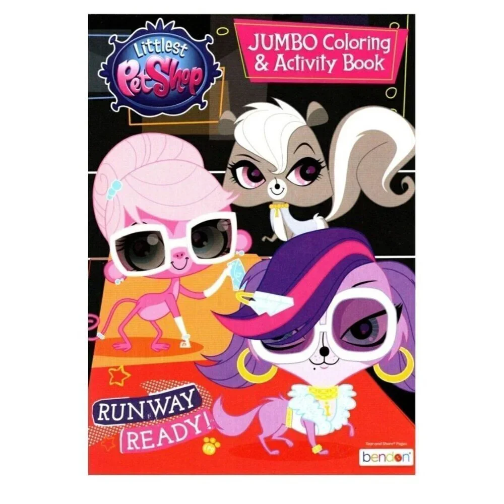 Littlest Pet Shop Jumbo Coloring & Activity Book NEW